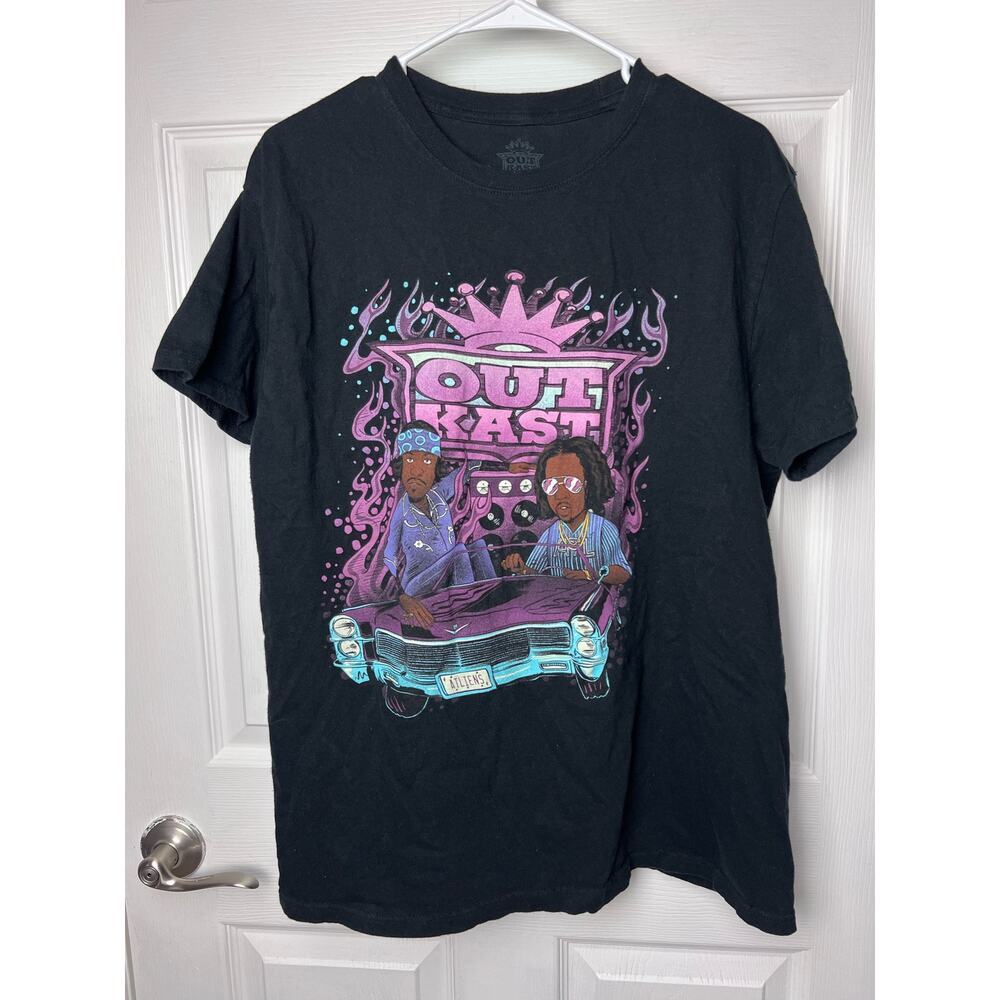 Outkast ATLiens Low Rider Graphic Tee Size XL Black, Purple